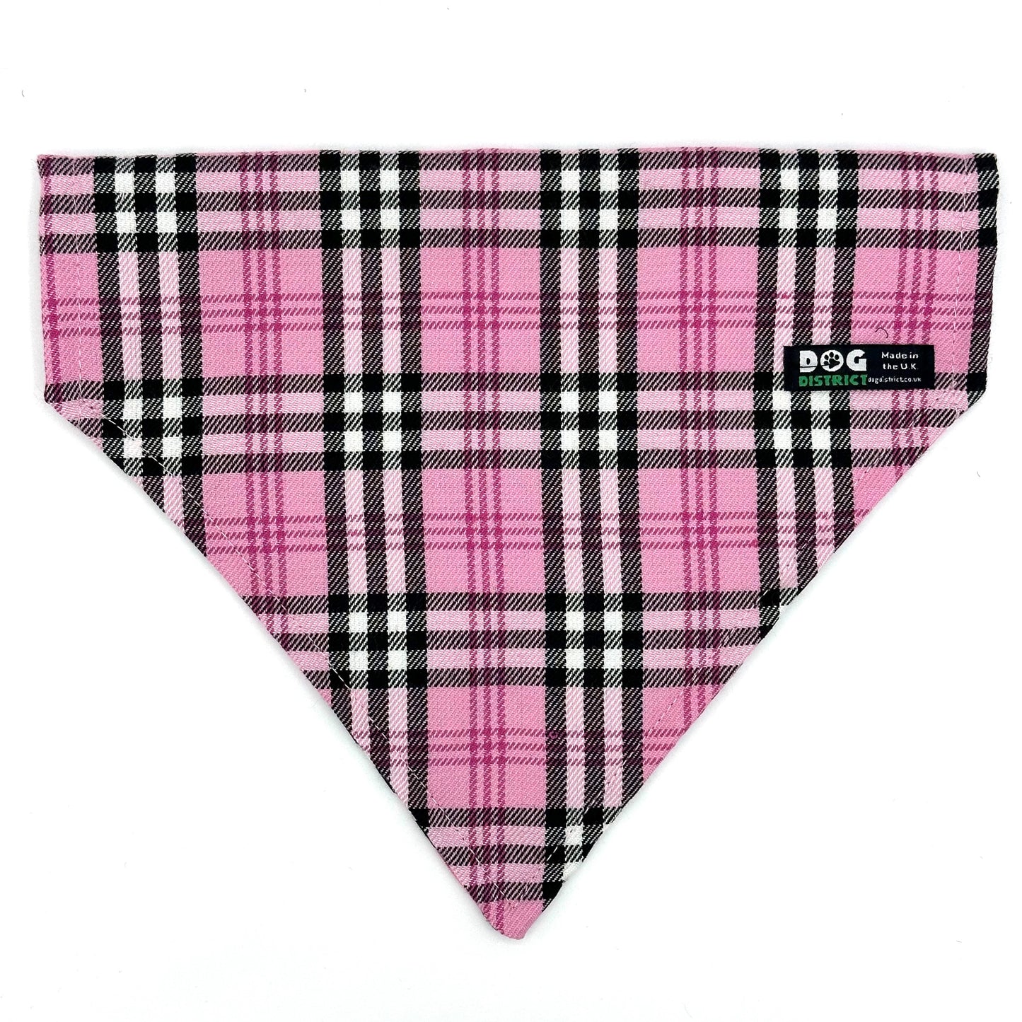 Check Dog Bandana Pretty in Pink