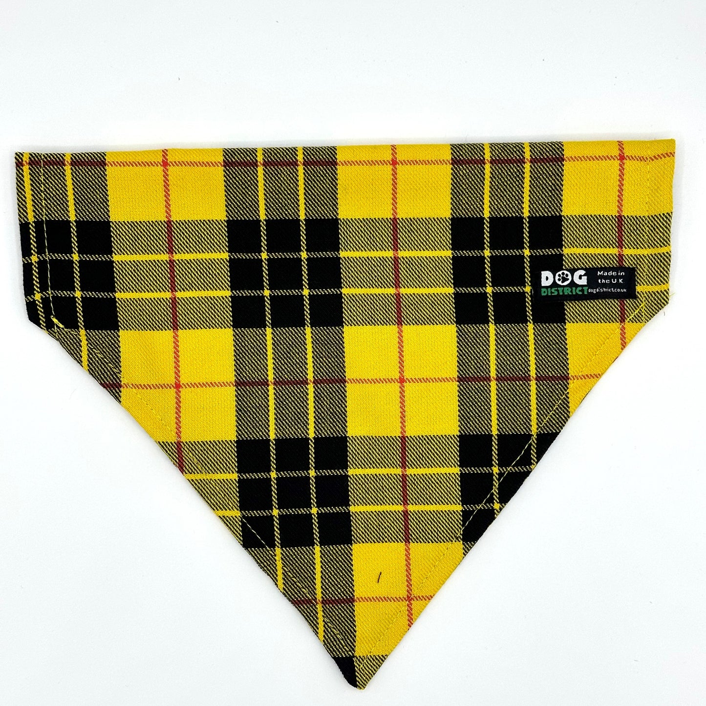 Check Dog Bandana Sunshine Yellow