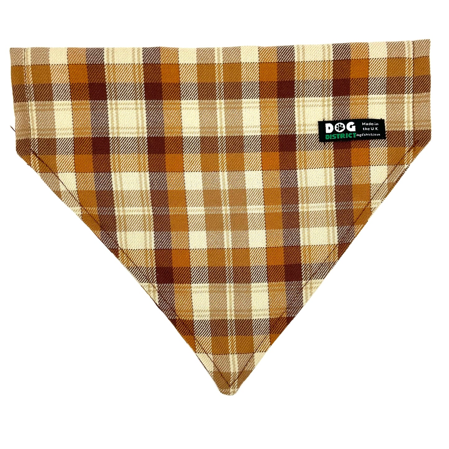 Check Dog Bandana Butterscotch