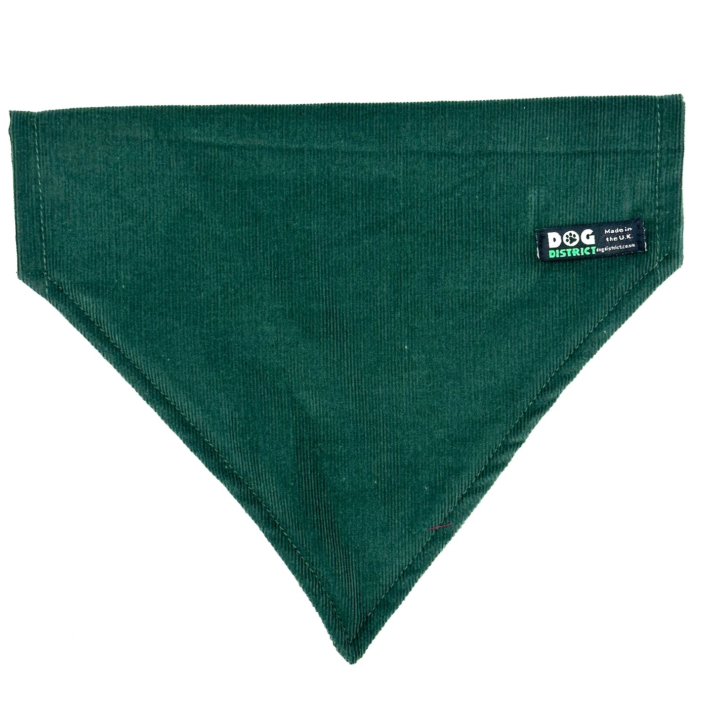 Cord Dog Bandana Forest Green