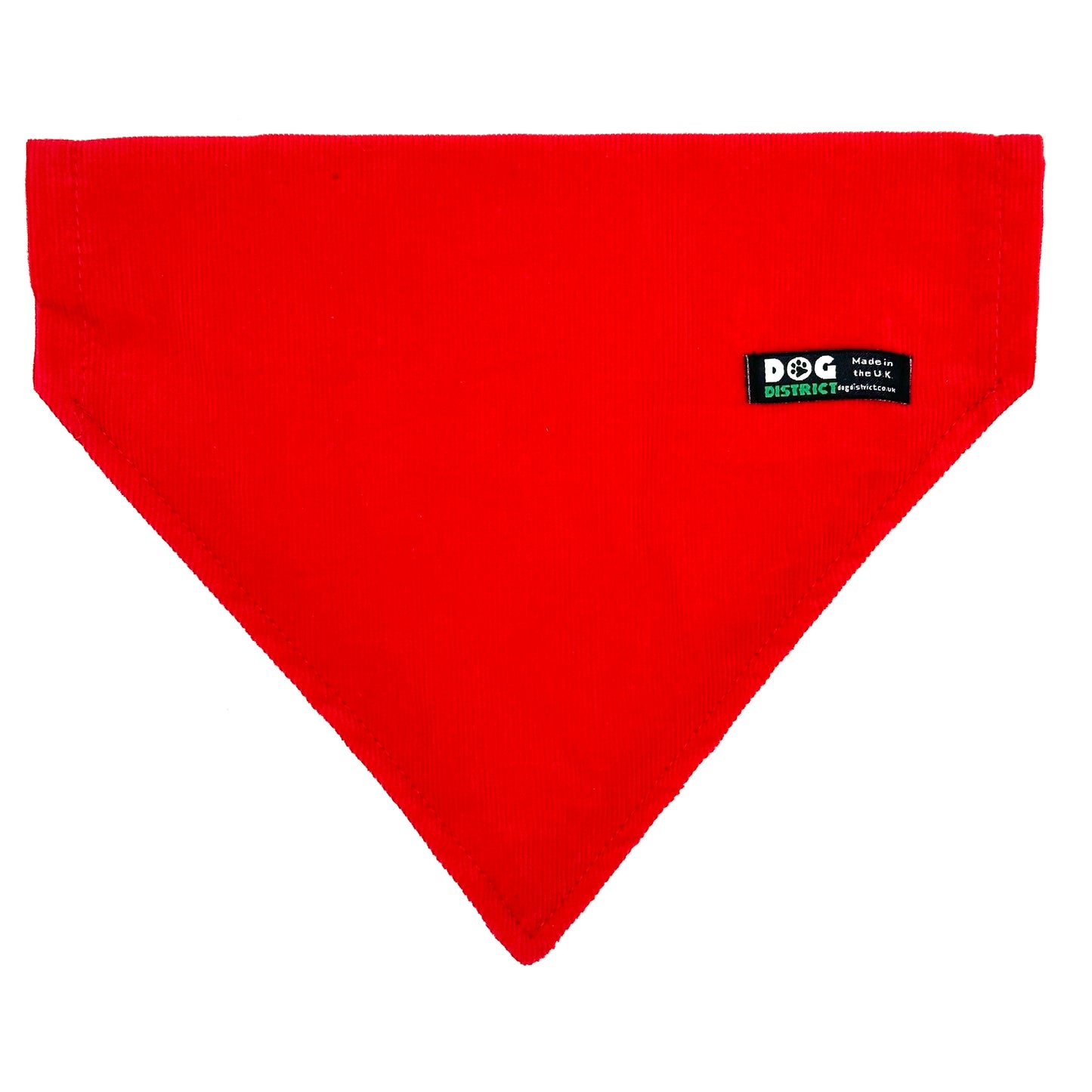 Cord Dog Bandana Pillar Box Red