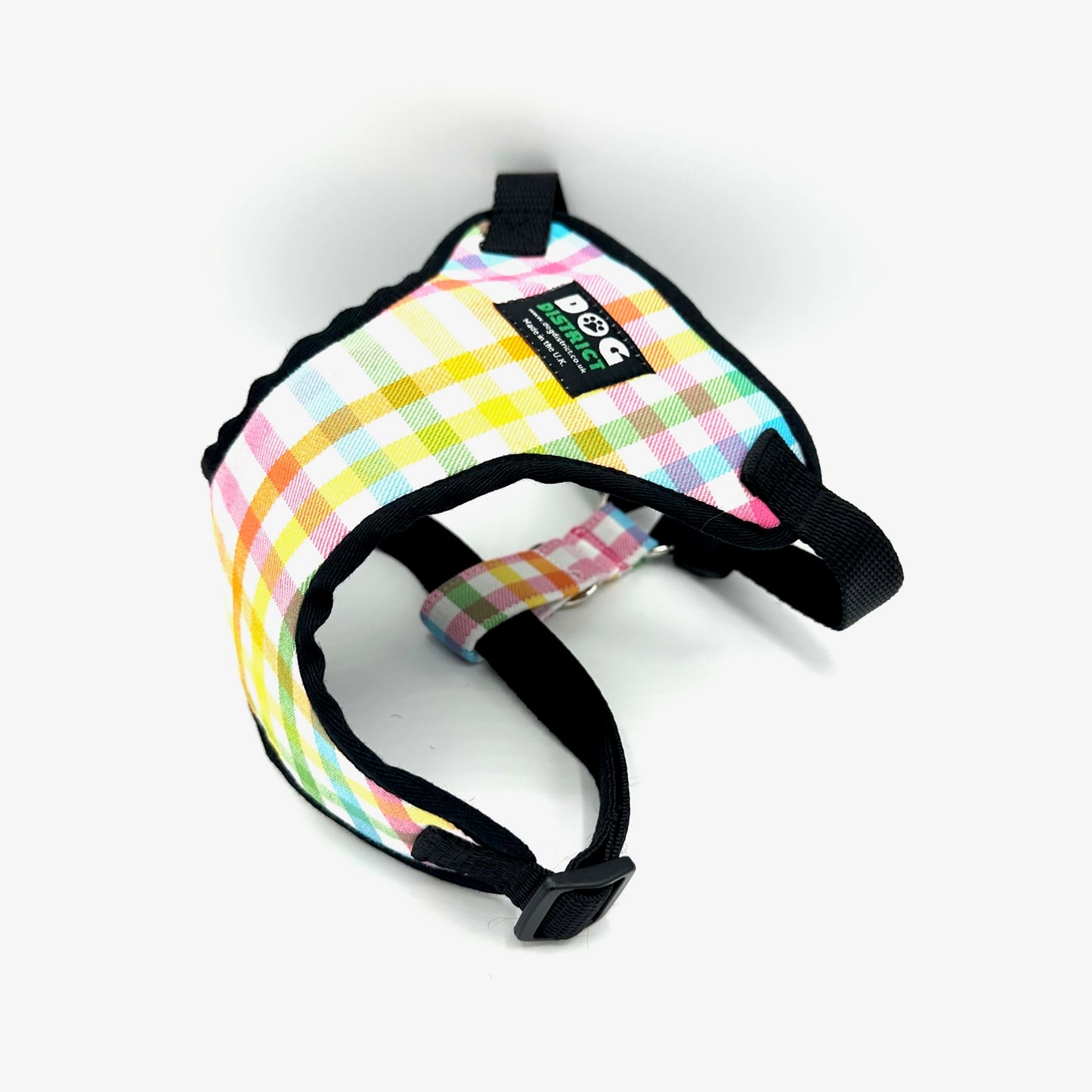 Check Dog Harness Confetti