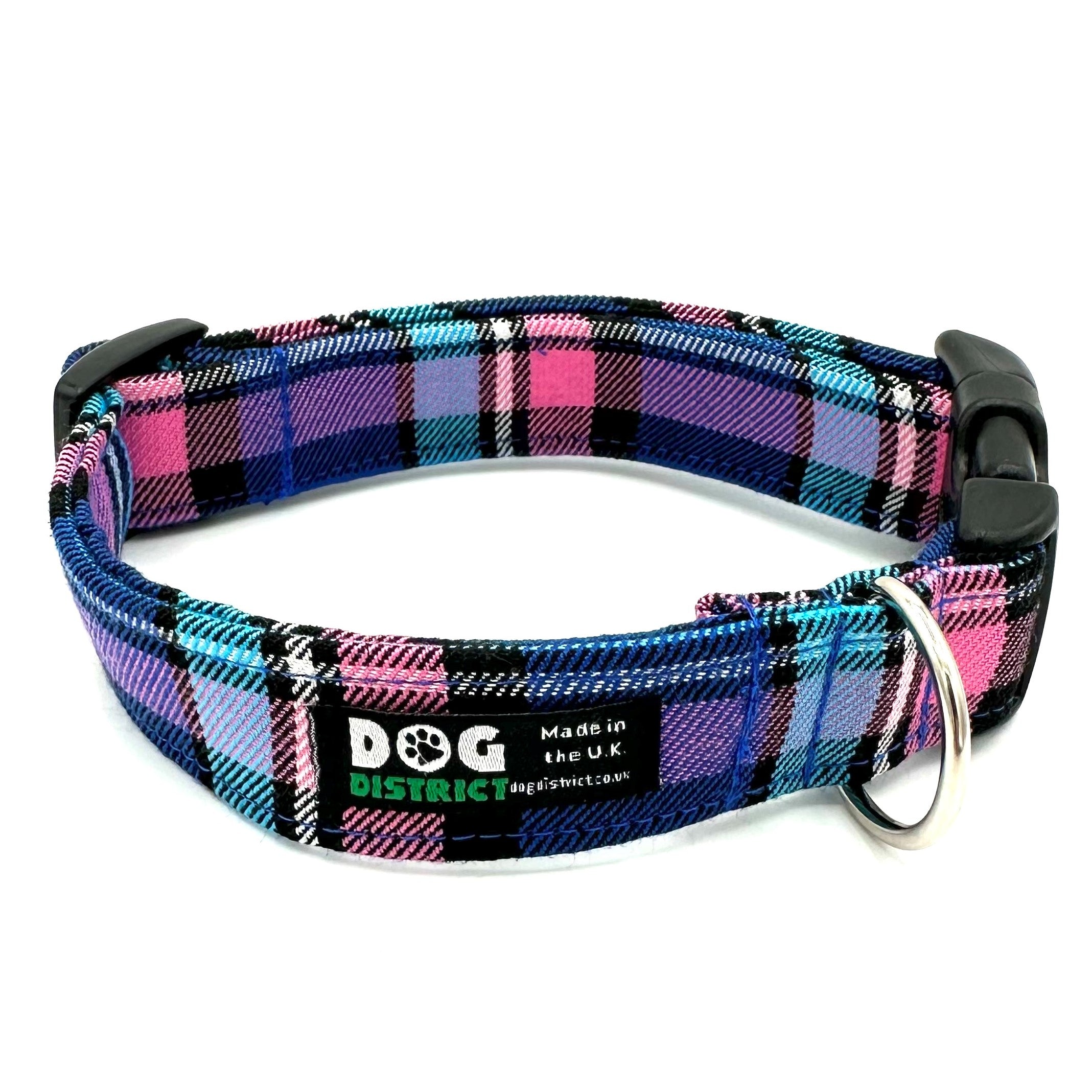 Check Dog Collar Bon Bon Dog District Check Dog Collar Bon Bon Dog District
