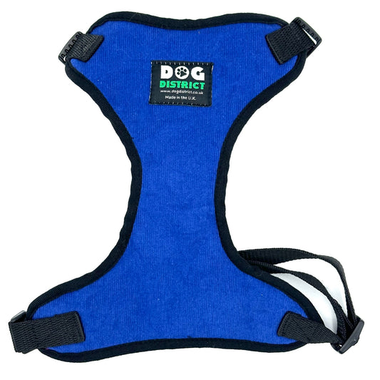 Cord Dog Harness Royal Blue
