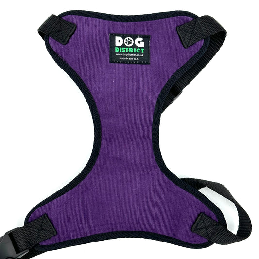Cord Dog Harness Plum Purple