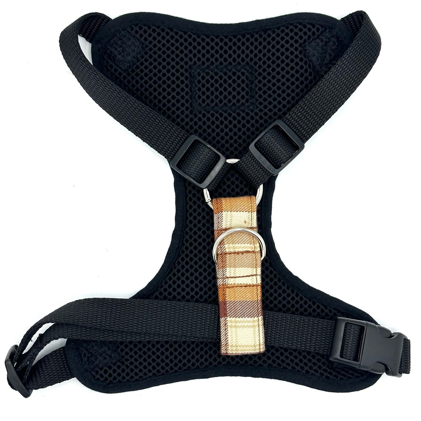 Check Dog Harness Butterscotch