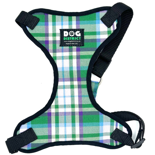 Check Dog Harness Thistle