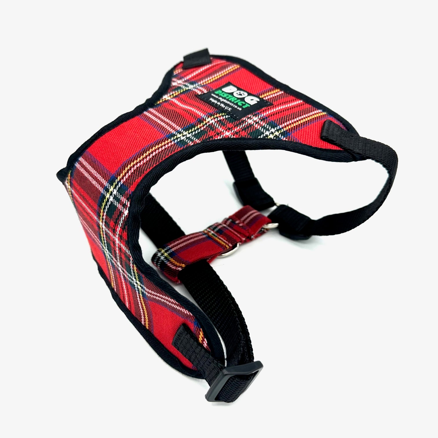 Check Dog Harness Royal Stewart