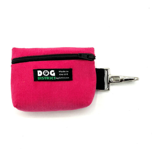 Dog Poo Bag Holder Bubblegum Pink Cord