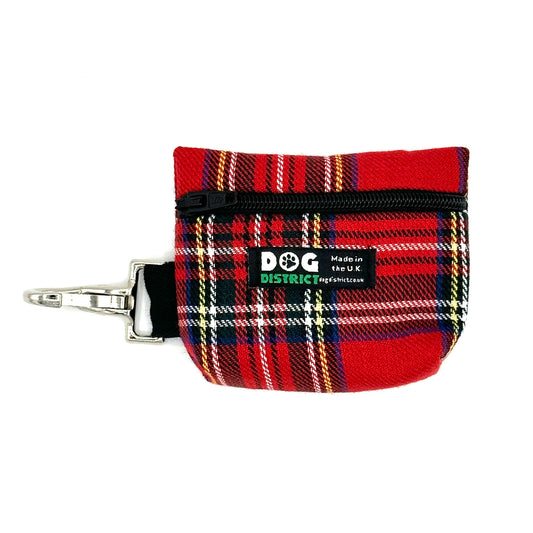 Dog Poo Bag Holder Royal Stewart Check