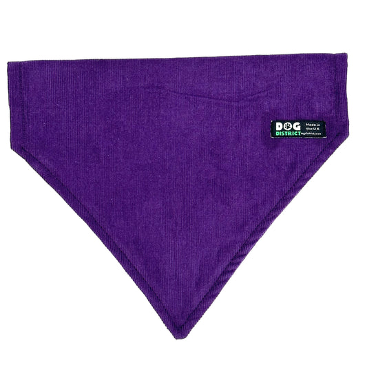Cord Dog Bandana Plum Purple