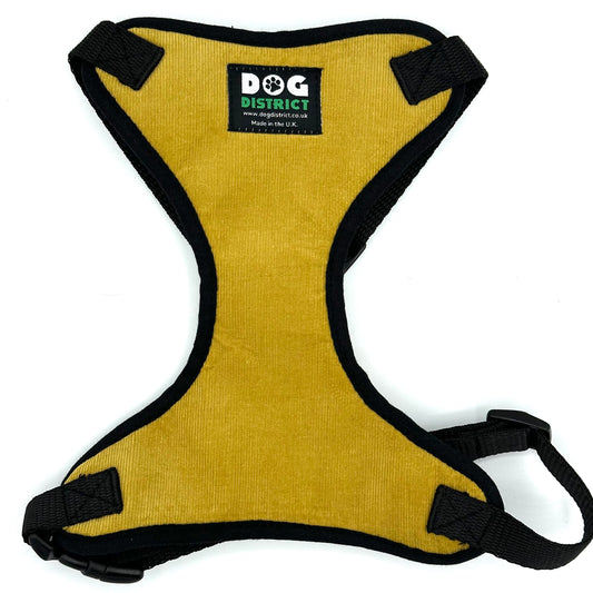 Cord Dog Harness Mustard