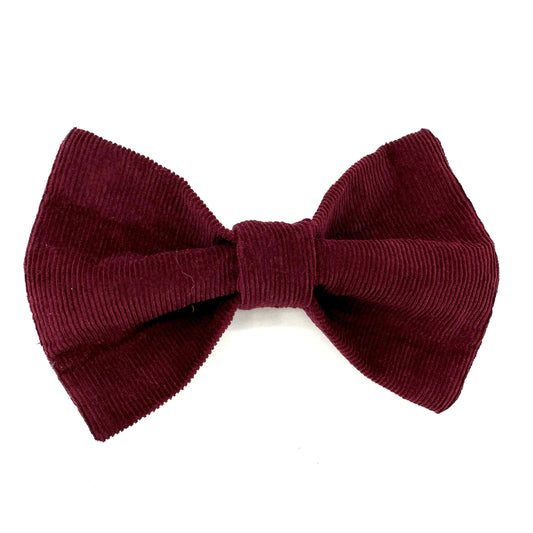 Cord Dog Bow Tie Very Berry