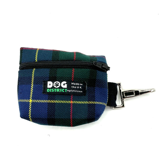 Dog Poo Bag Holder Highland Check