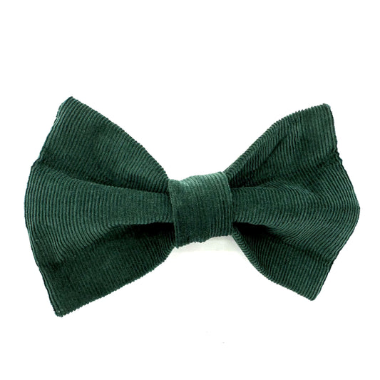 Cord Dog Bow Tie Forest Green