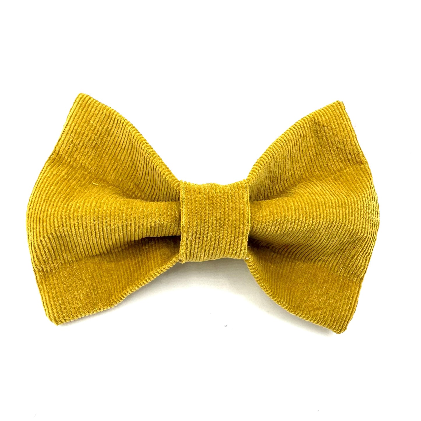 Cord Dog Bow Tie Mustard