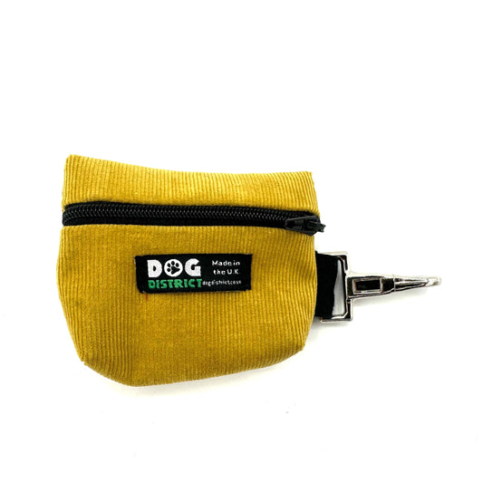 Dog Poo Bag Holder Mustard Cord