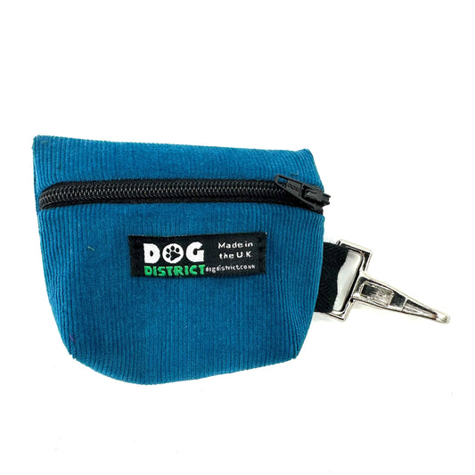 Dog Poo Bag Holder Teal Cord
